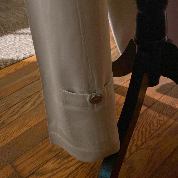 Tommy Bahama beige wide leg size 1 - Picture 3 of 5